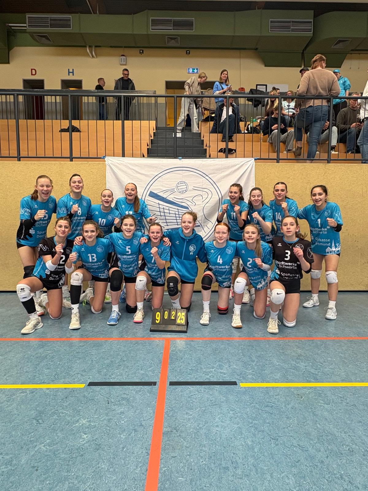 Weibliche U16 löst Ticket zur Westdeutschen Meisterschaft